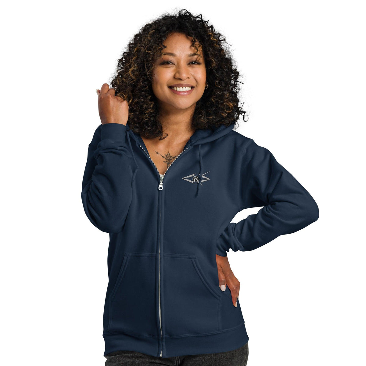 YOU ARE THE VISUAL, BABY! zip hoodie - VYBRATIONAL KREATORS®