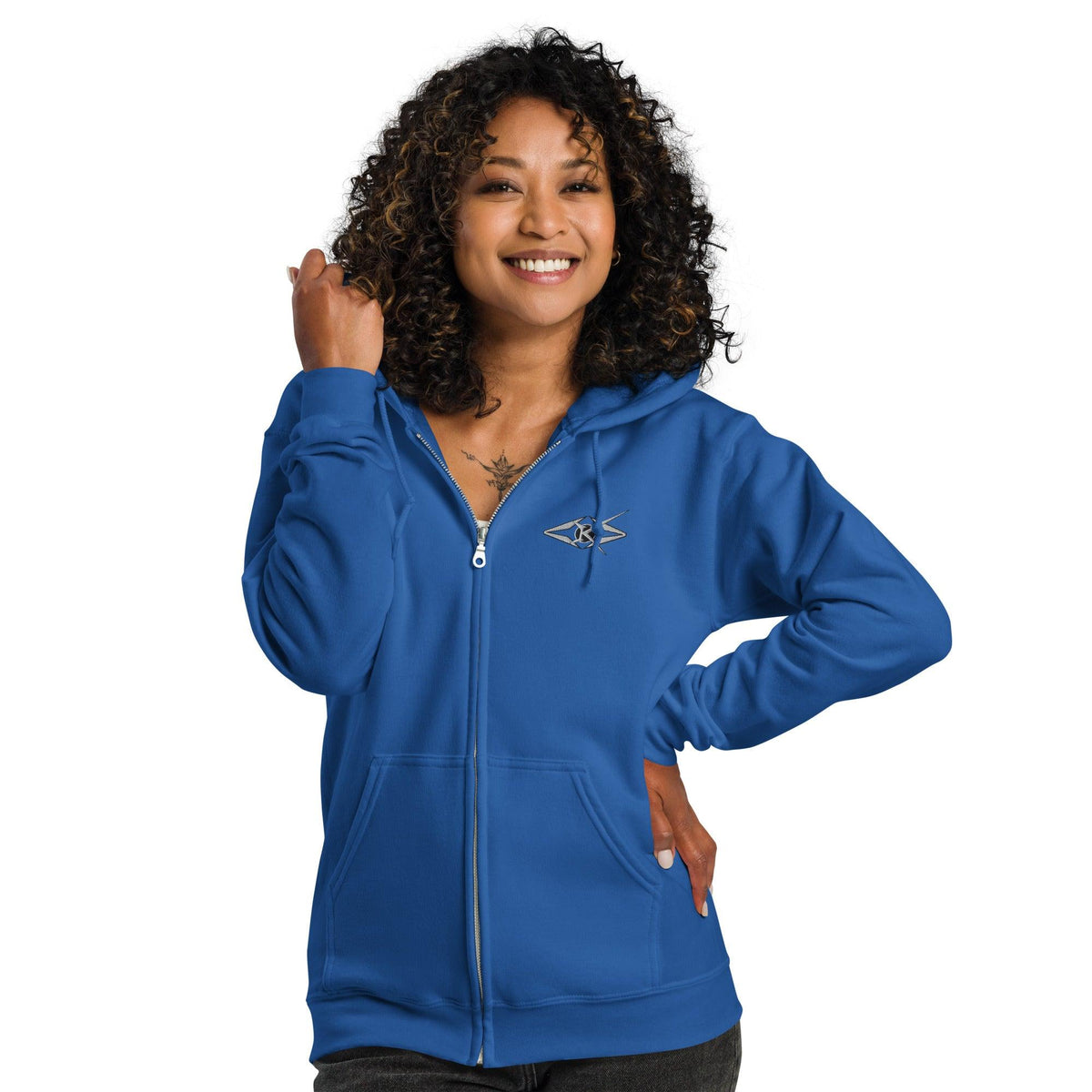 Unisex BBB zip hoodie - VYBRATIONAL KREATORS®
