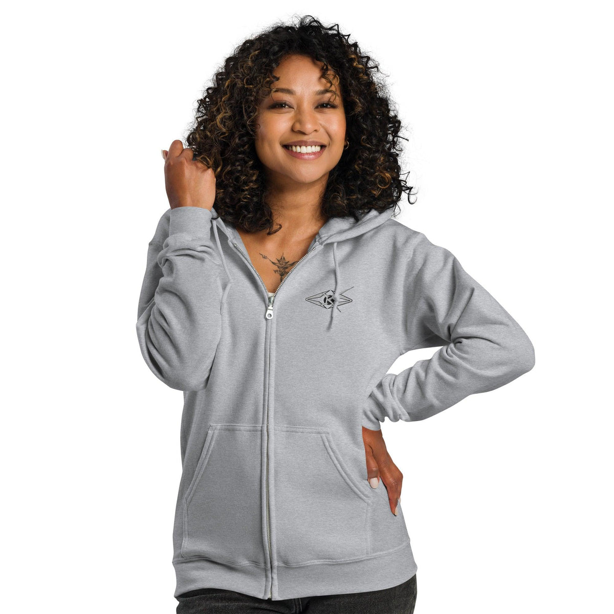 Unisex BBB zip hoodie - VYBRATIONAL KREATORS®