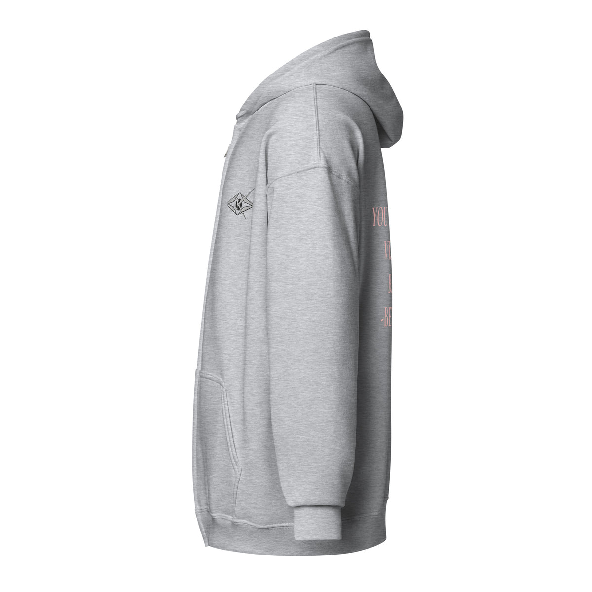 YOU ARE THE VISUAL, BABY! zip hoodie