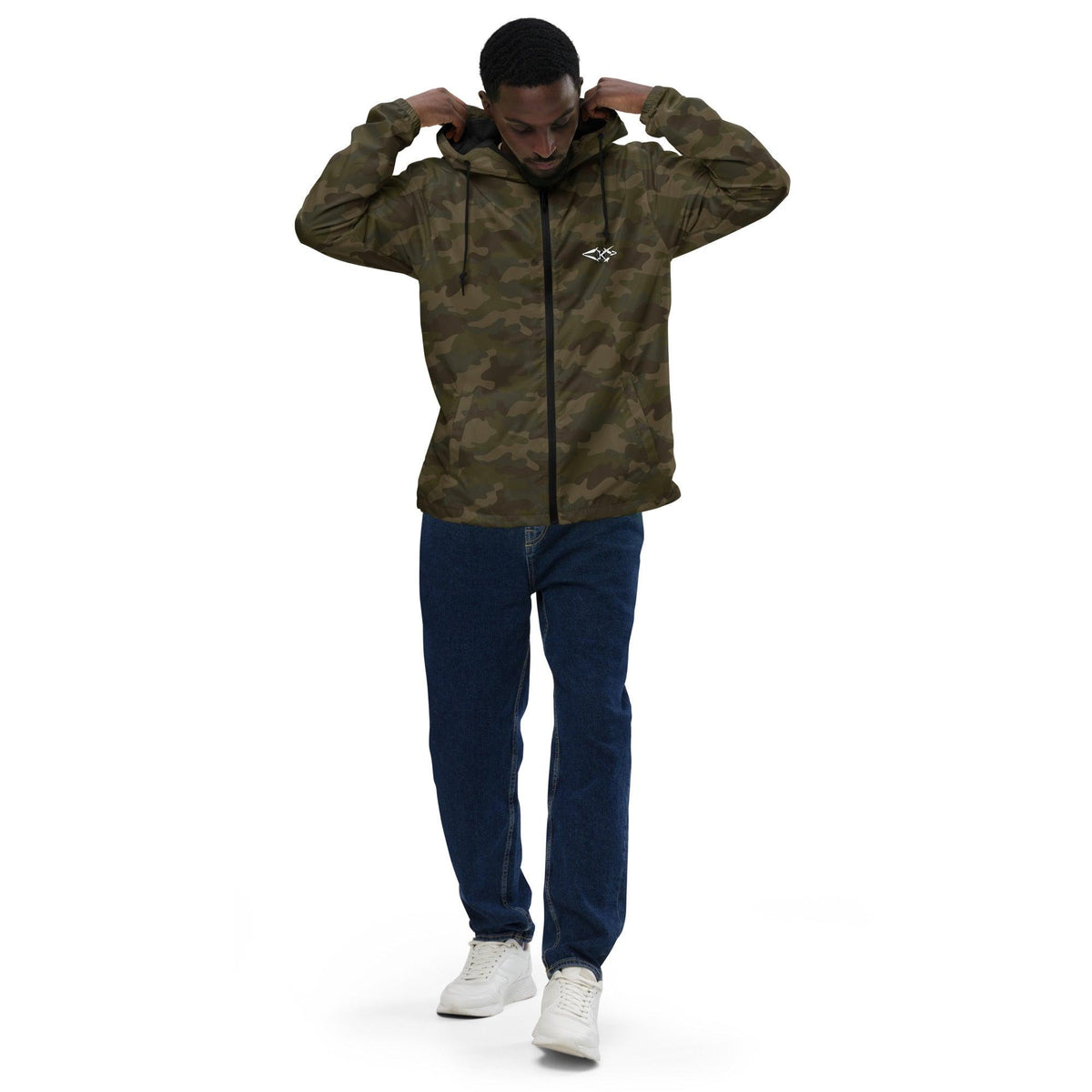 Unisex lightweight zip up windbreaker - VYBRATIONAL KREATORS®