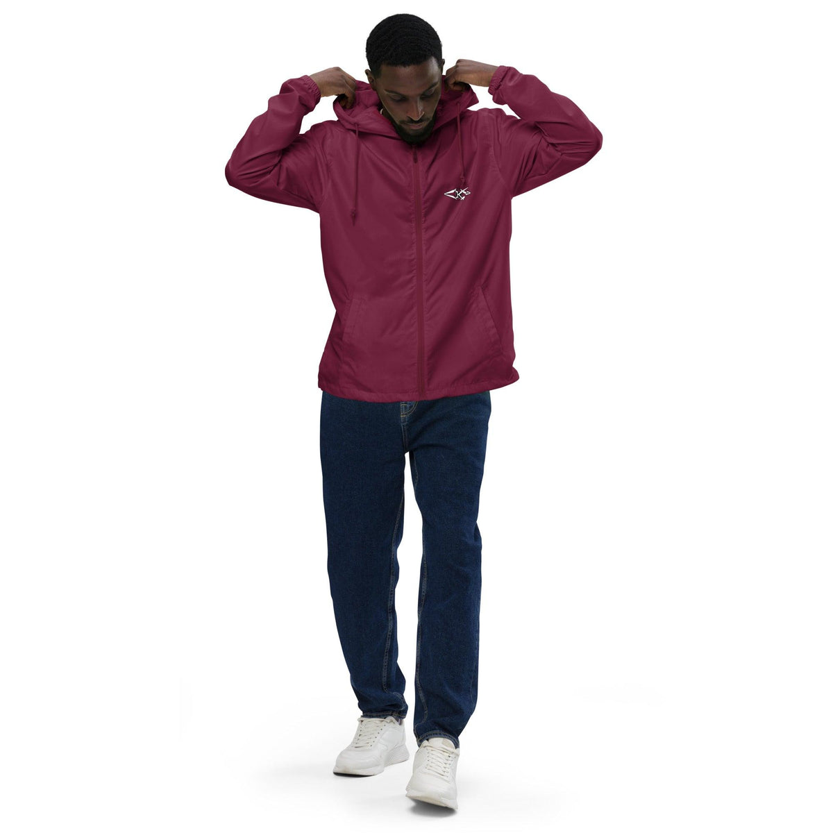 Unisex lightweight zip up windbreaker - VYBRATIONAL KREATORS®