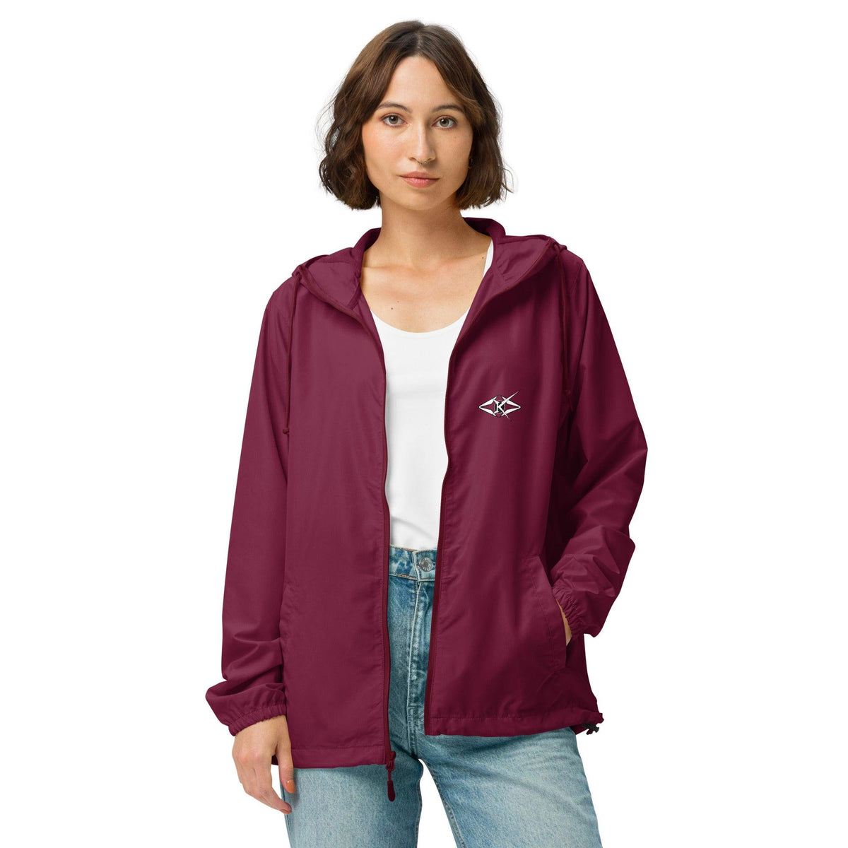 Unisex lightweight zip up windbreaker - VYBRATIONAL KREATORS®