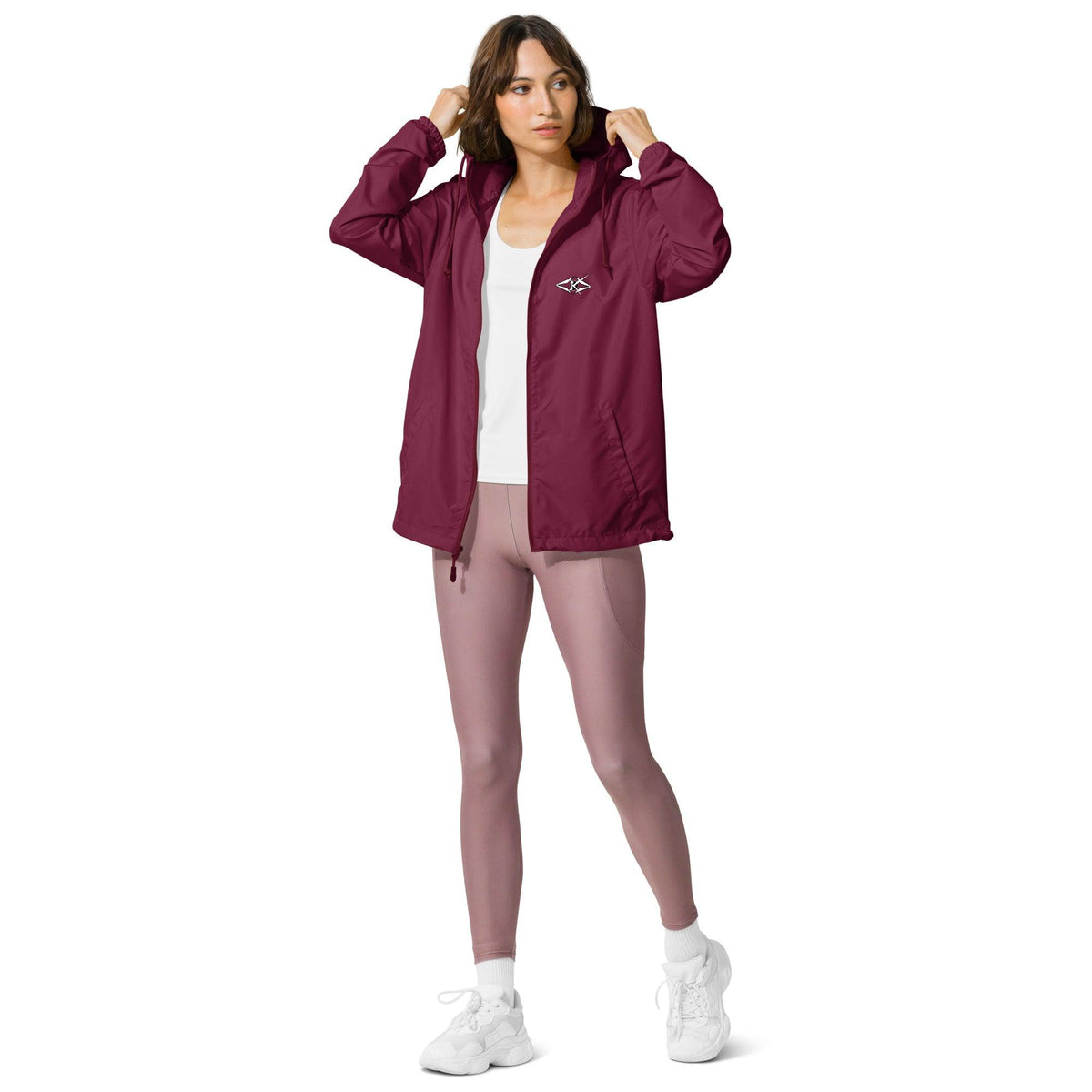 Unisex lightweight zip up windbreaker - VYBRATIONAL KREATORS®