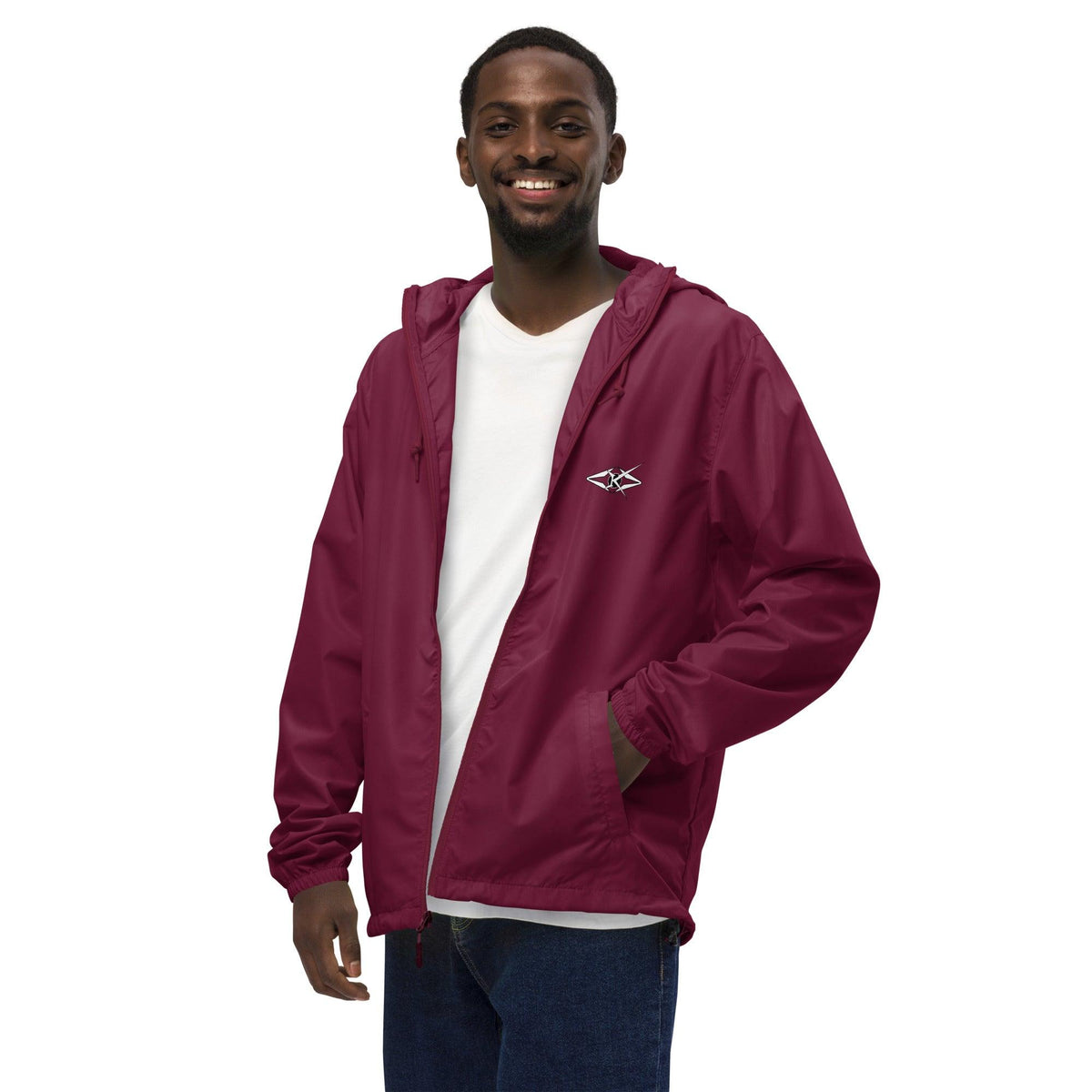 Unisex lightweight zip up windbreaker - VYBRATIONAL KREATORS®