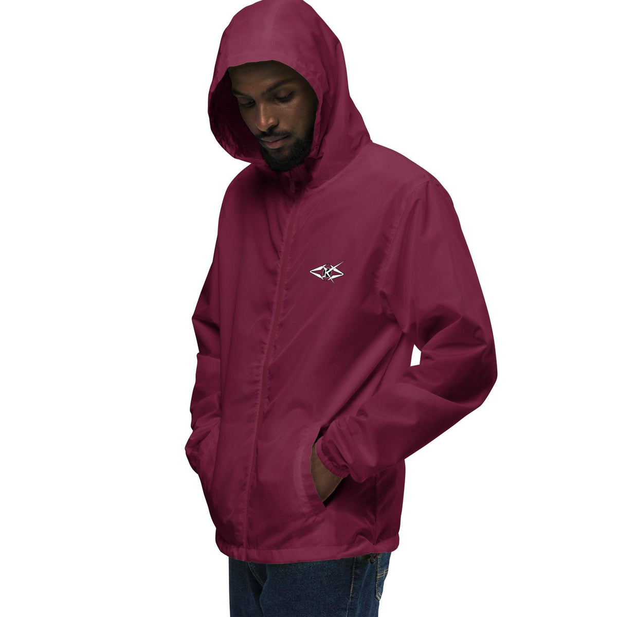 Unisex lightweight zip up windbreaker - VYBRATIONAL KREATORS®