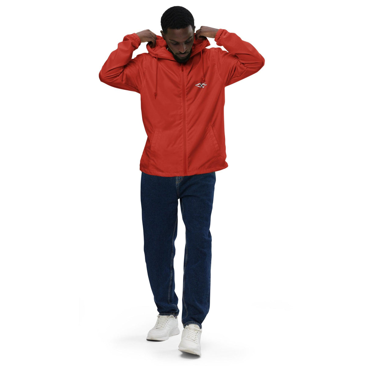 Unisex lightweight zip up windbreaker - VYBRATIONAL KREATORS®