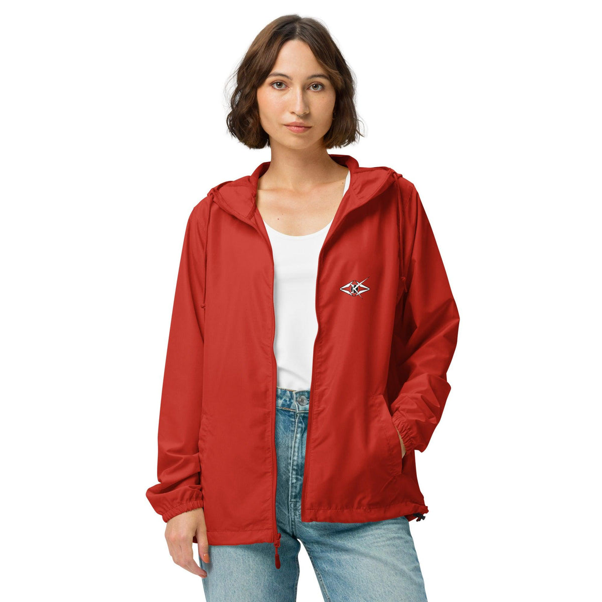Unisex lightweight zip up windbreaker - VYBRATIONAL KREATORS®