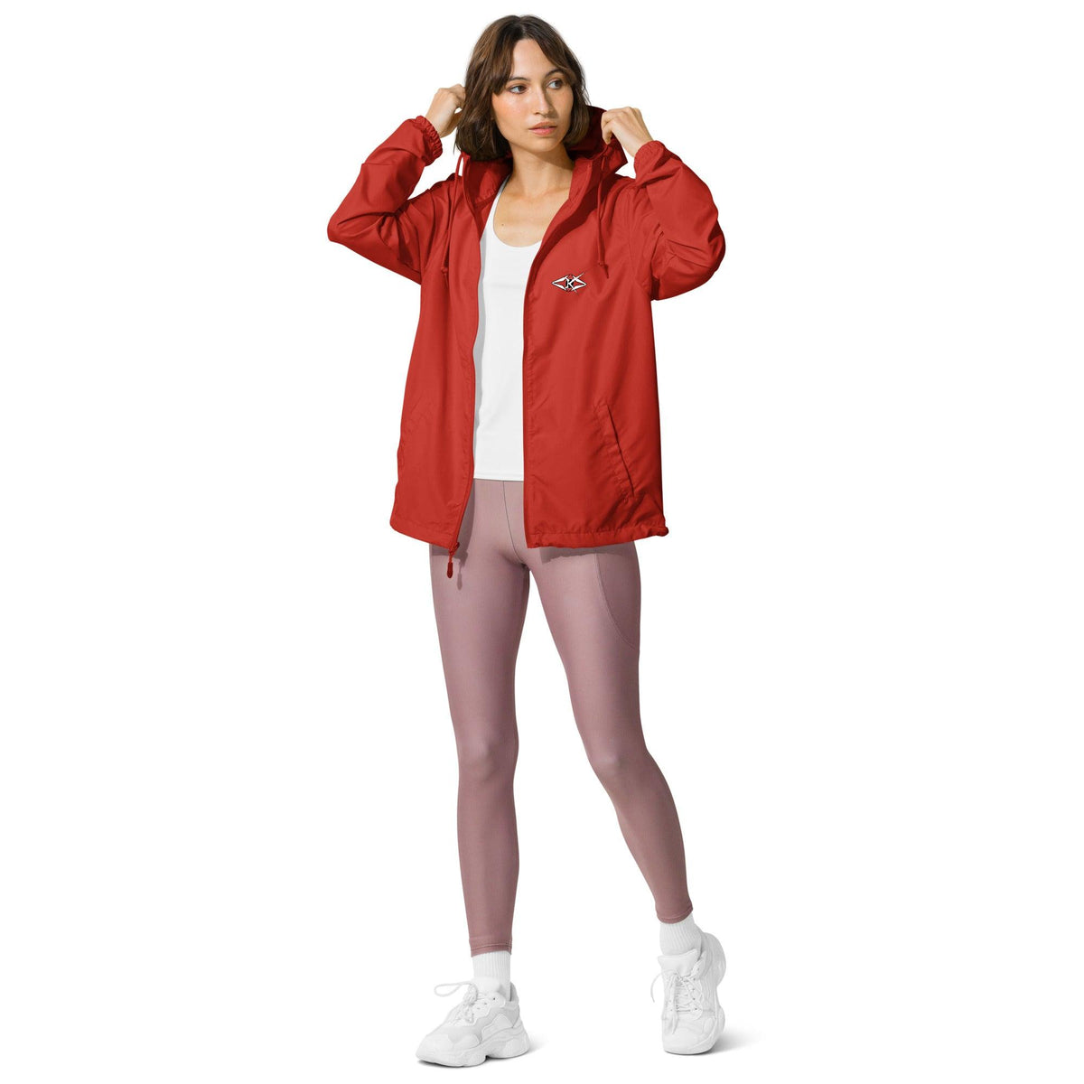 Unisex lightweight zip up windbreaker - VYBRATIONAL KREATORS®