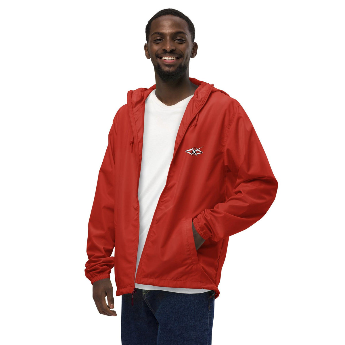 Unisex lightweight zip up windbreaker - VYBRATIONAL KREATORS®