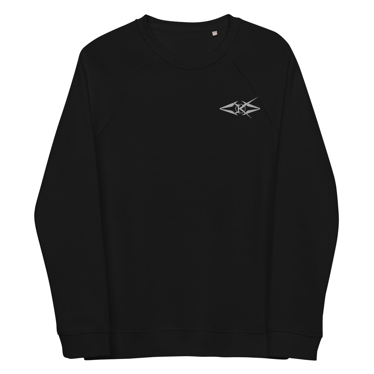 Unisex organic raglan sweatshirt
