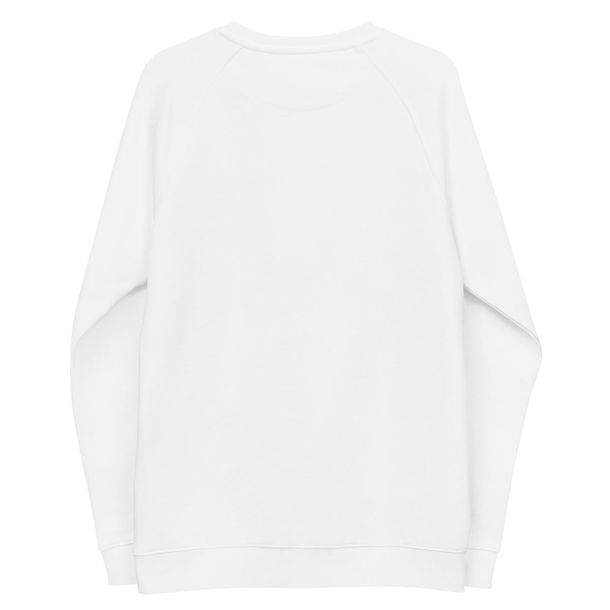 Unisex organic raglan sweatshirt