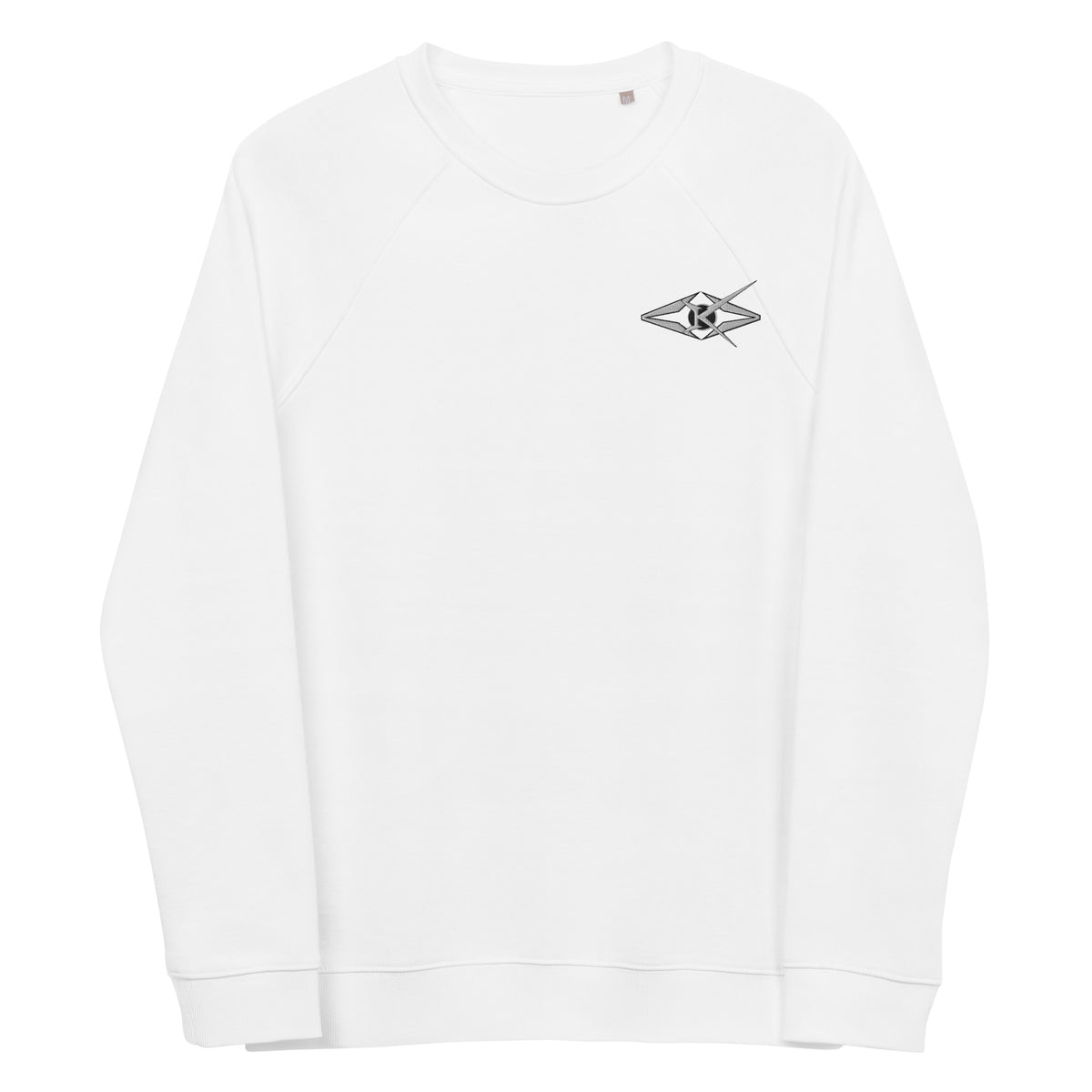 Unisex organic raglan sweatshirt