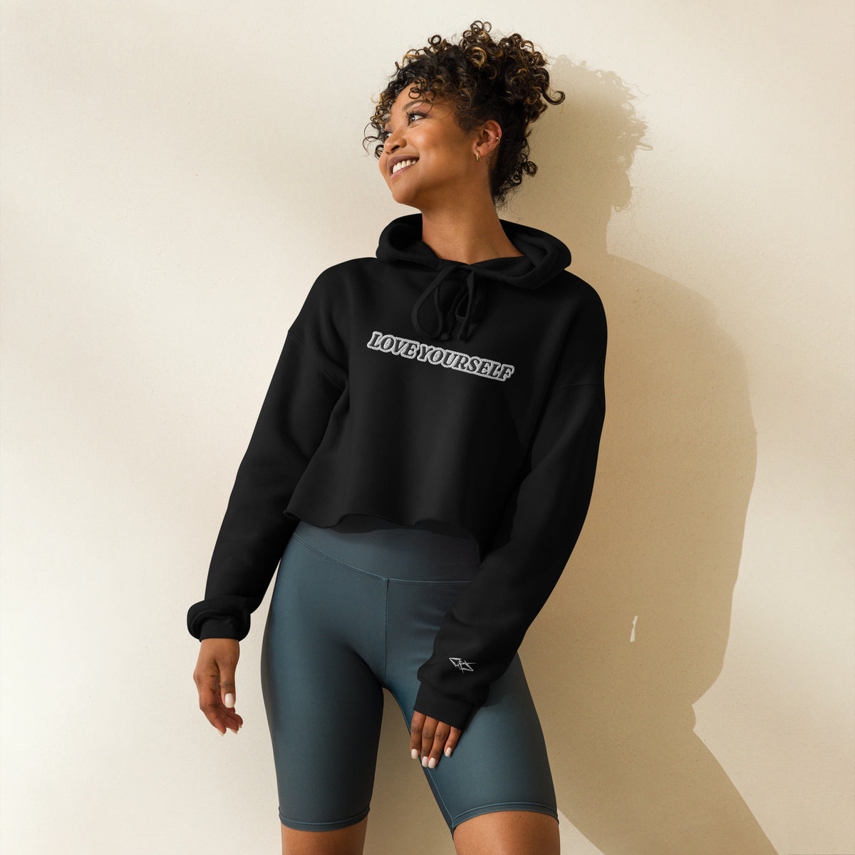 LOVE YOURSELF Crop Hoodie