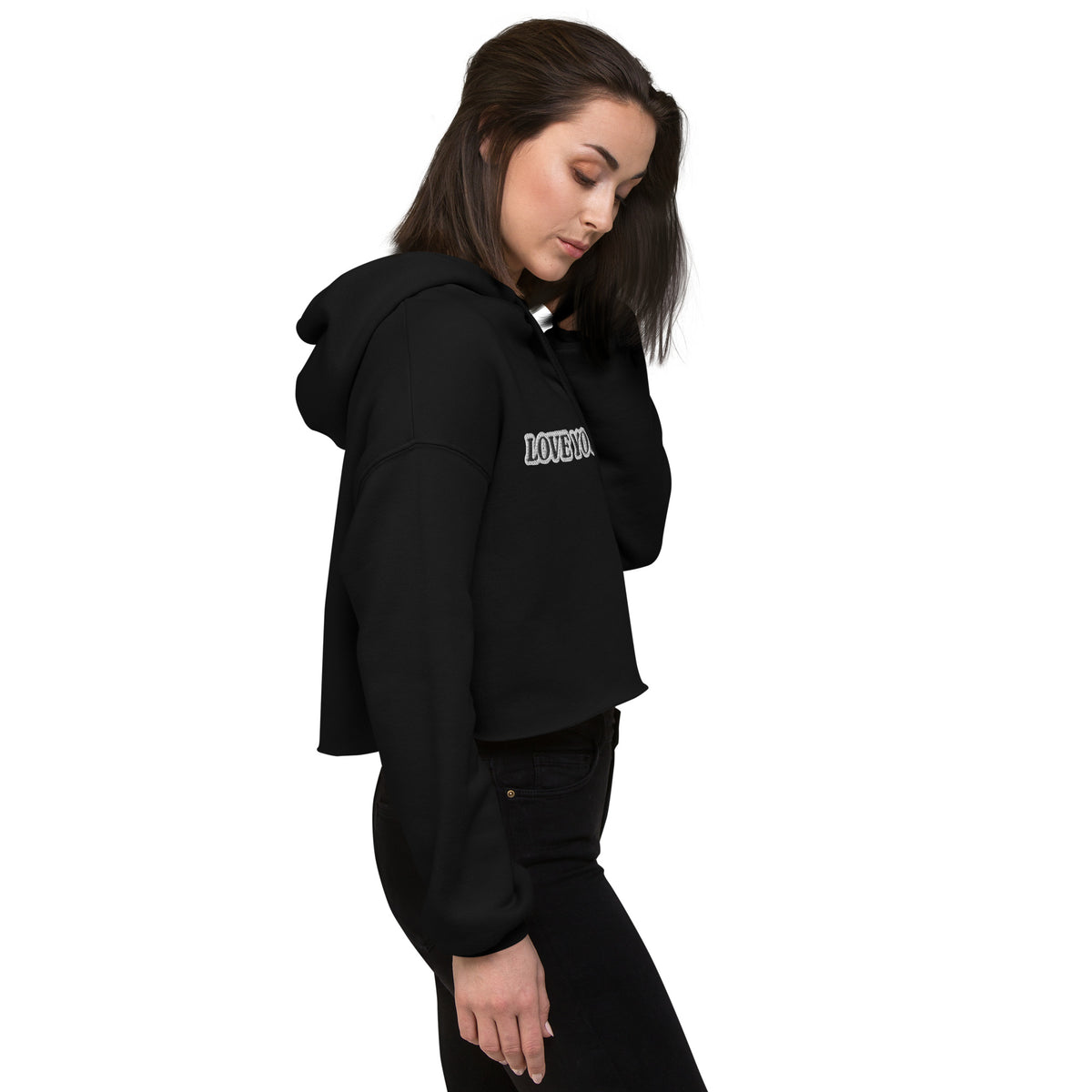 LOVE YOURSELF Crop Hoodie