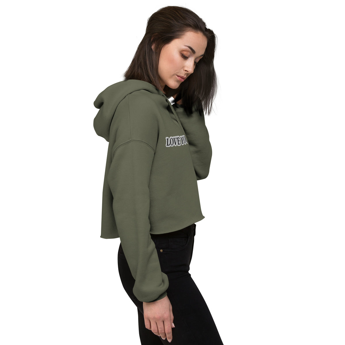 LOVE YOURSELF Crop Hoodie