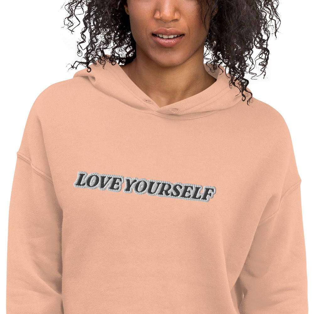 LOVE YOURSELF Crop Hoodie
