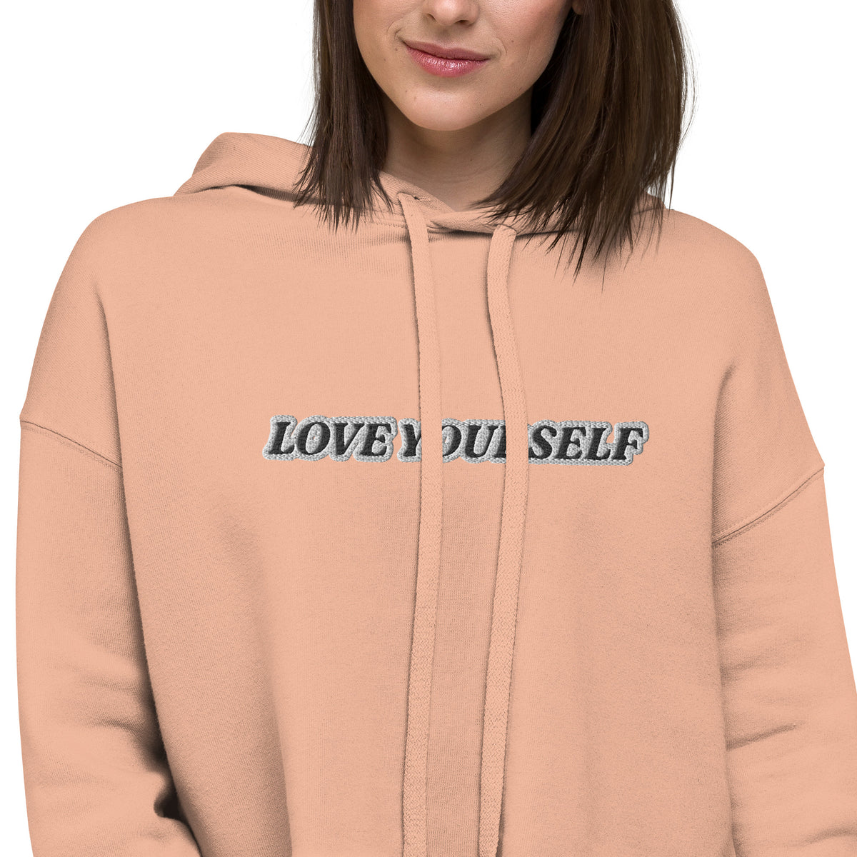 LOVE YOURSELF Crop Hoodie