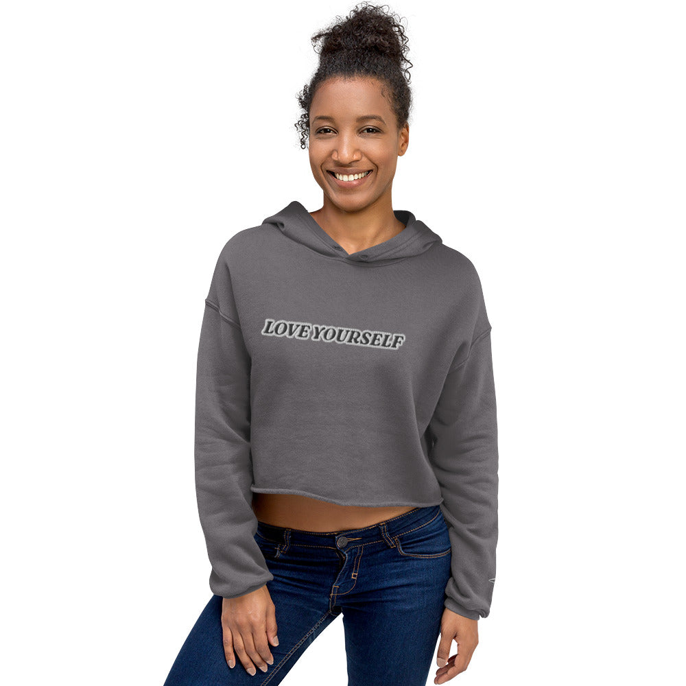 LOVE YOURSELF Crop Hoodie
