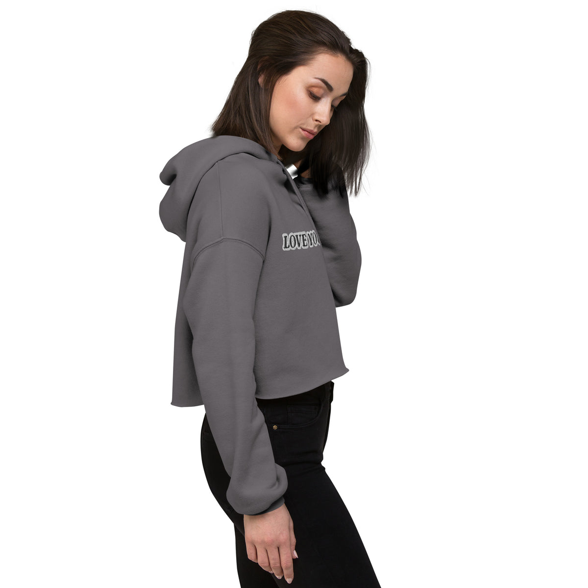 LOVE YOURSELF Crop Hoodie