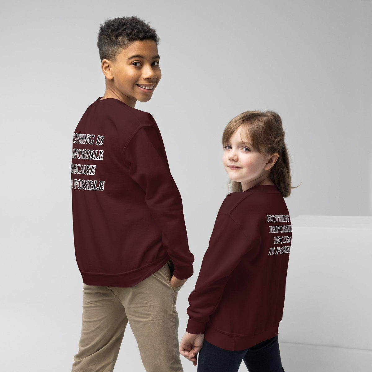 Youth crewneck sweatshirt NIIBIP - VYBRATIONAL KREATORS®