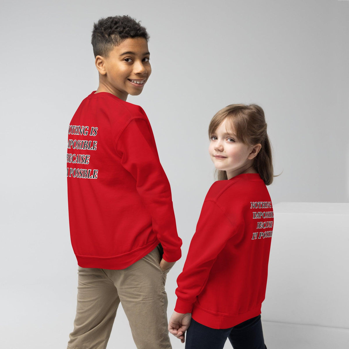 Youth crewneck sweatshirt NIIBIP - VYBRATIONAL KREATORS®