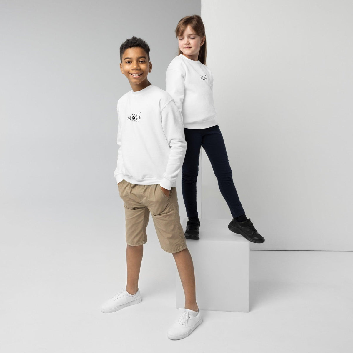 Youth crewneck sweatshirt NIIBIP - VYBRATIONAL KREATORS®