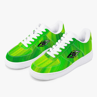 New VYB GREEN LOW TOP Sneakers - VYBRATIONAL KREATORS®