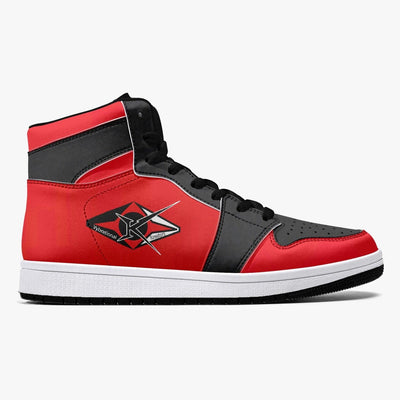 VYB 1 RED/ BLACK High-Top Sneakers - VYBRATIONAL KREATORS®