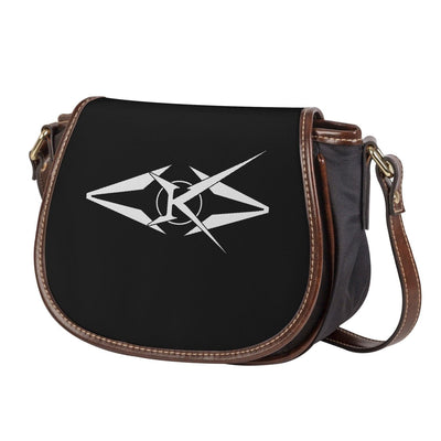 Women's Leather Flap Saddle Bag - VYBRATIONAL KREATORS®