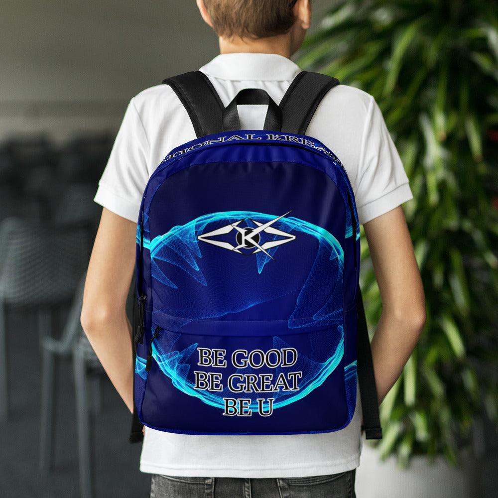Premium Blue Backpack - VYBRATIONAL KREATORS®