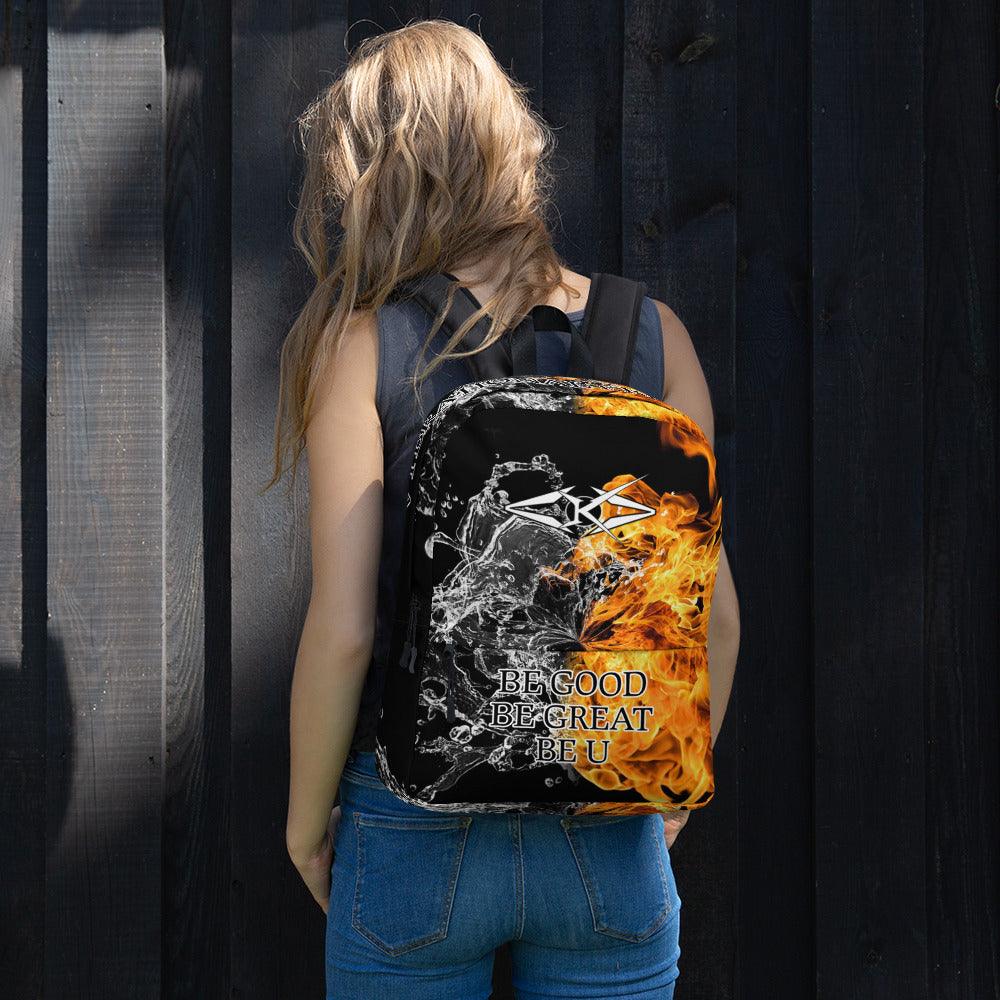 Premium Backpack Fire & Ice - VYBRATIONAL KREATORS®