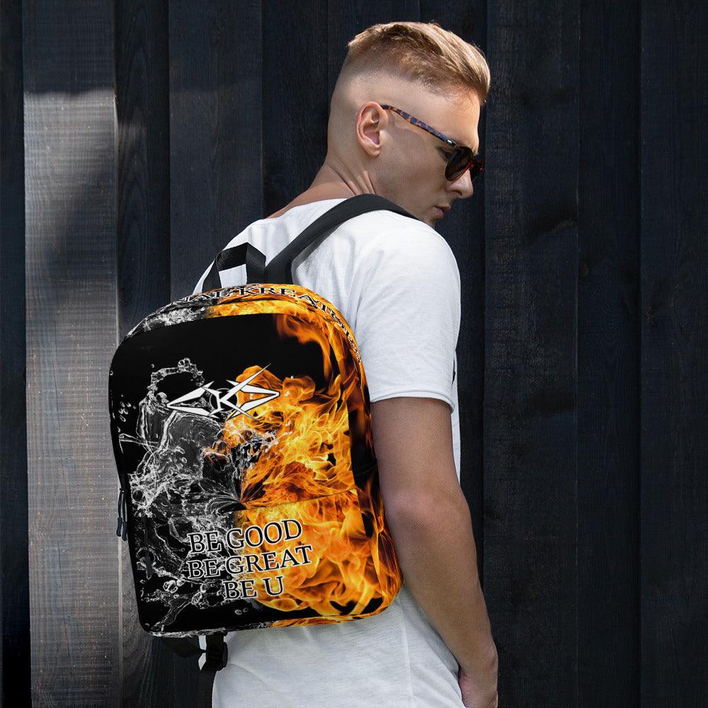 Premium Backpack Fire & Ice - VYBRATIONAL KREATORS®