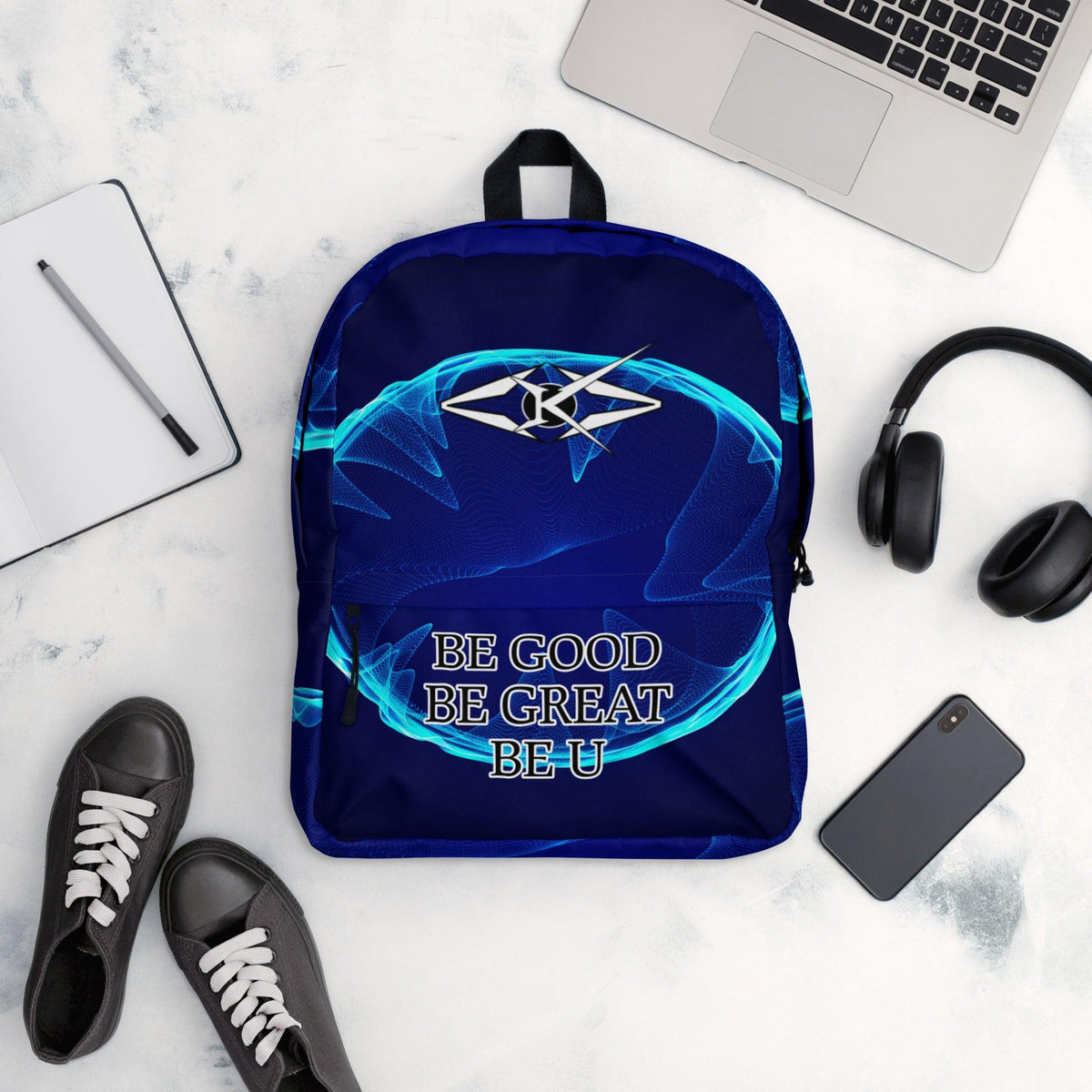 Premium Blue Backpack - VYBRATIONAL KREATORS®
