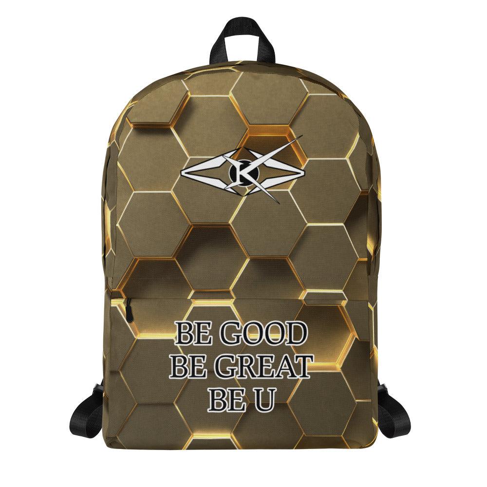 Premium Gold Backpack - VYBRATIONAL KREATORS®