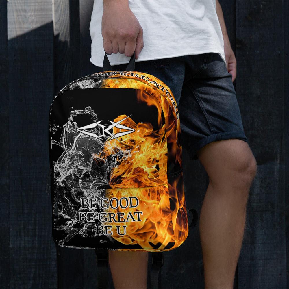 Premium Backpack Fire & Ice - VYBRATIONAL KREATORS®