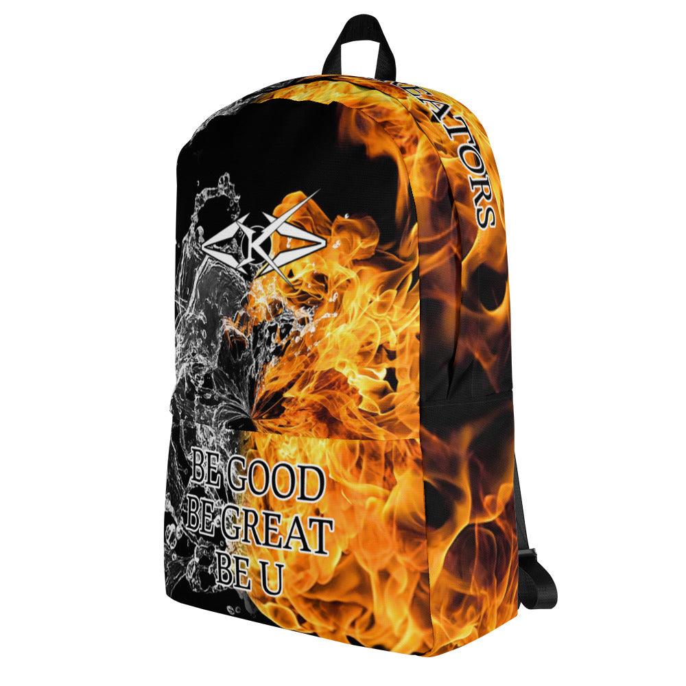 Premium Backpack Fire & Ice - VYBRATIONAL KREATORS®