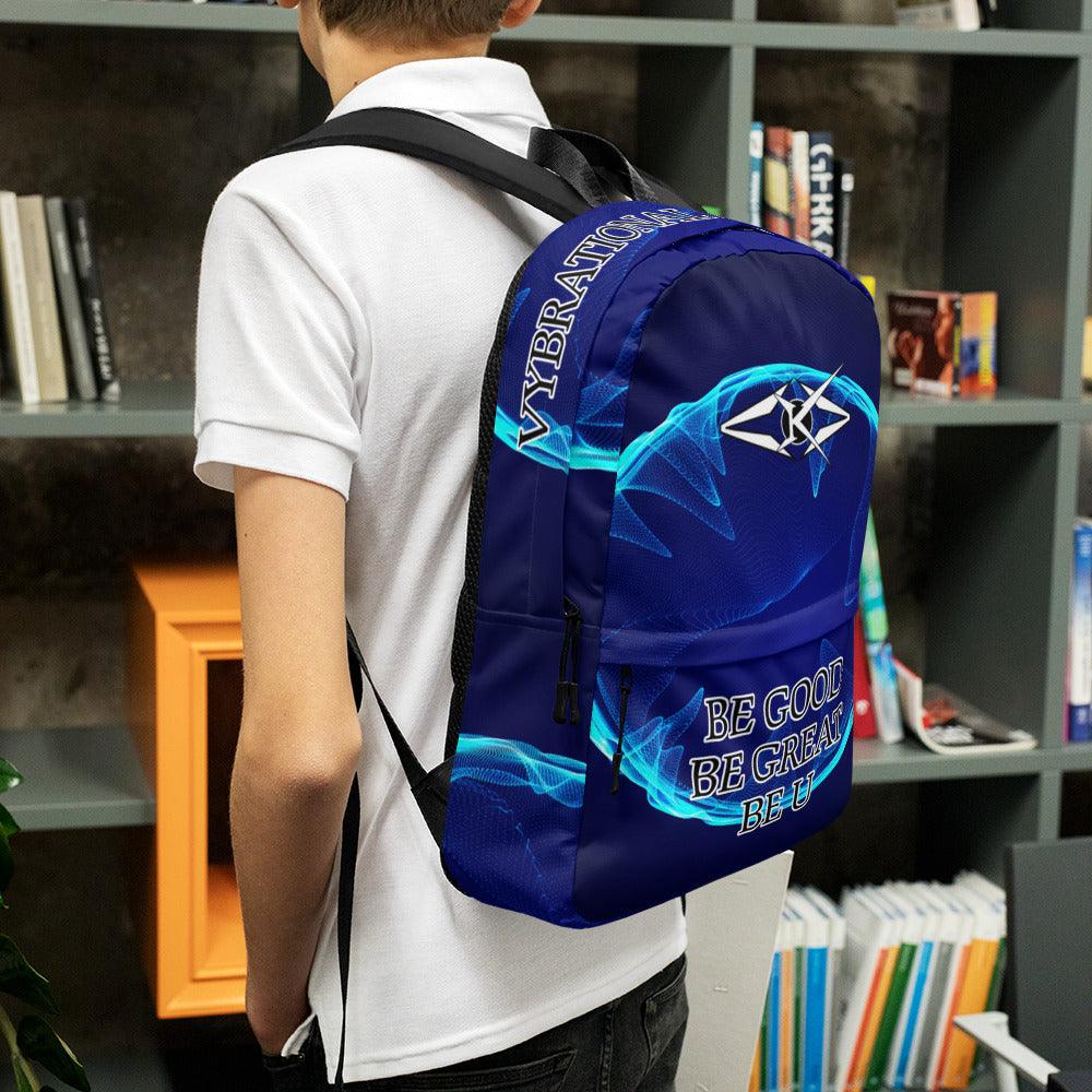 Premium Blue Backpack - VYBRATIONAL KREATORS®