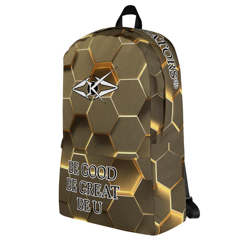 Premium Gold Backpack - VYBRATIONAL KREATORS®