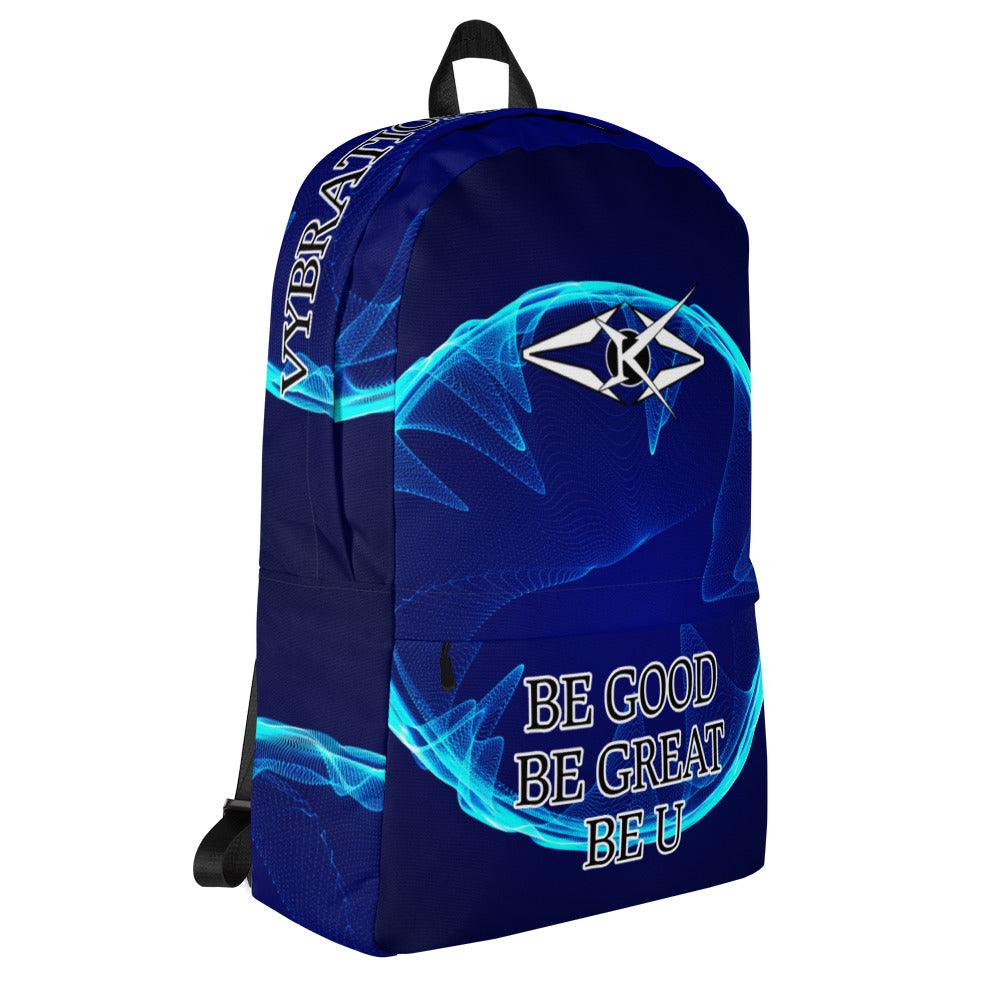 Premium Blue Backpack - VYBRATIONAL KREATORS®