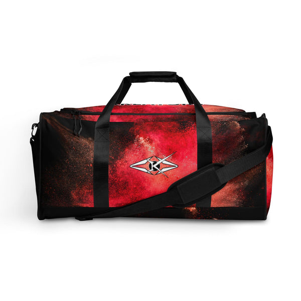 SCARLET VORTEX DUFFEL