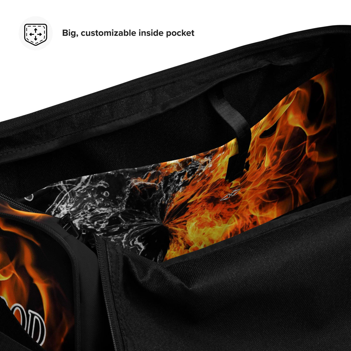 Premium Duffle bag - Fire & Ice - VYBRATIONAL KREATORS®