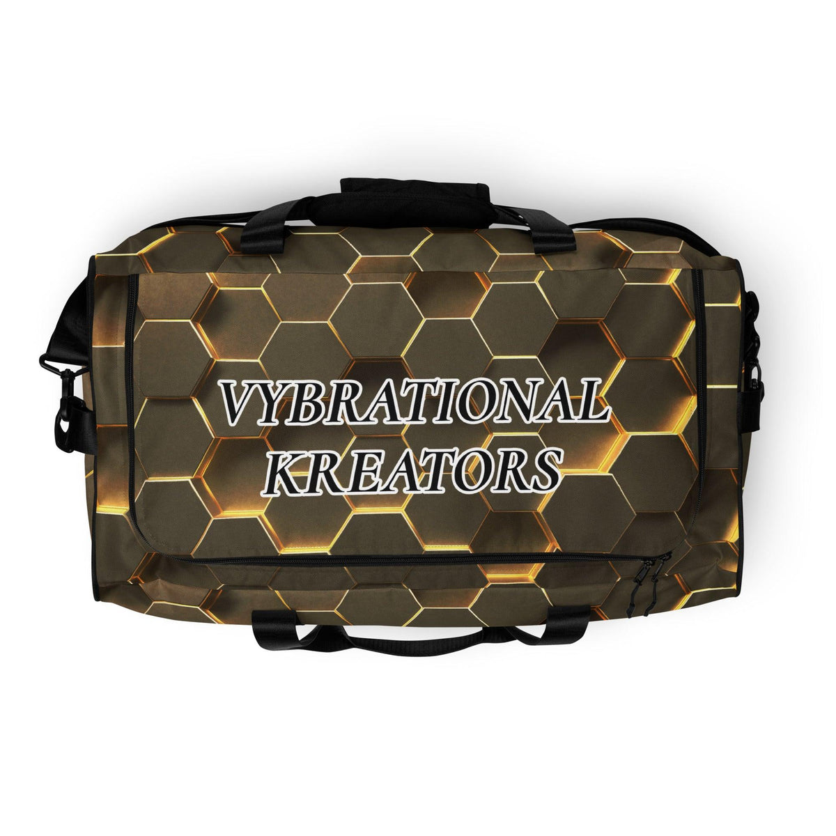 Premium Gold Duffle bag - VYBRATIONAL KREATORS®