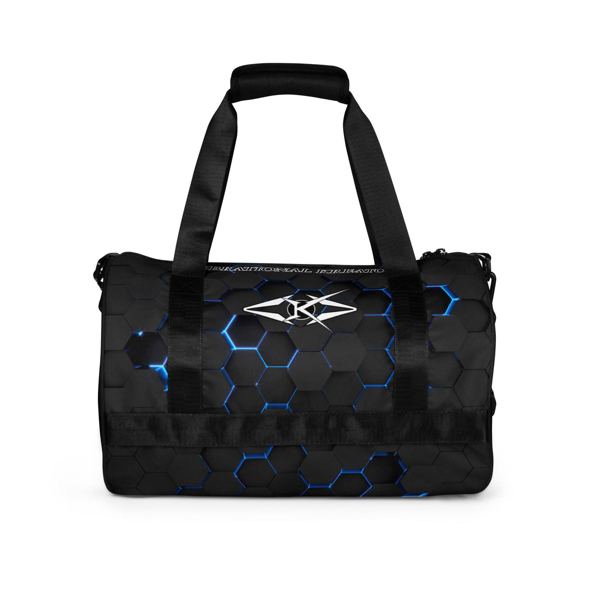 premium gym bag - Blue Honeycomb - VYBRATIONAL KREATORS®