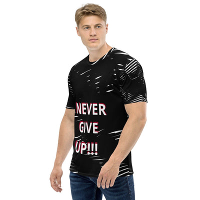 Never Give Up Men's t-shirt - VYBRATIONAL KREATORS®
