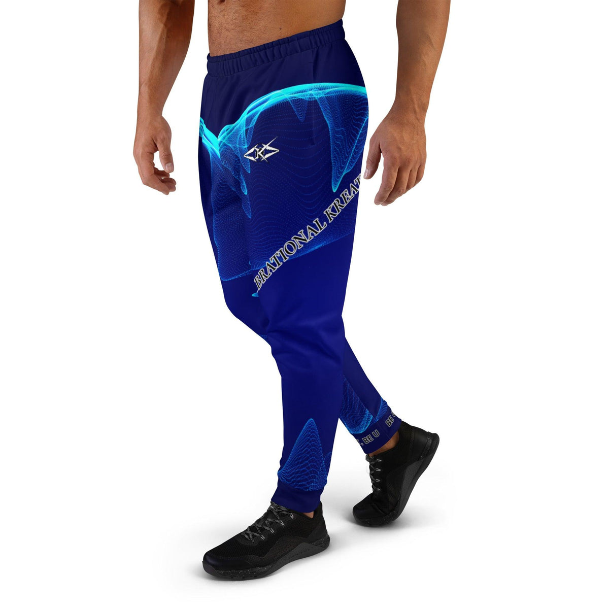 Men's Blue Premium Joggers - VYBRATIONAL KREATORS®
