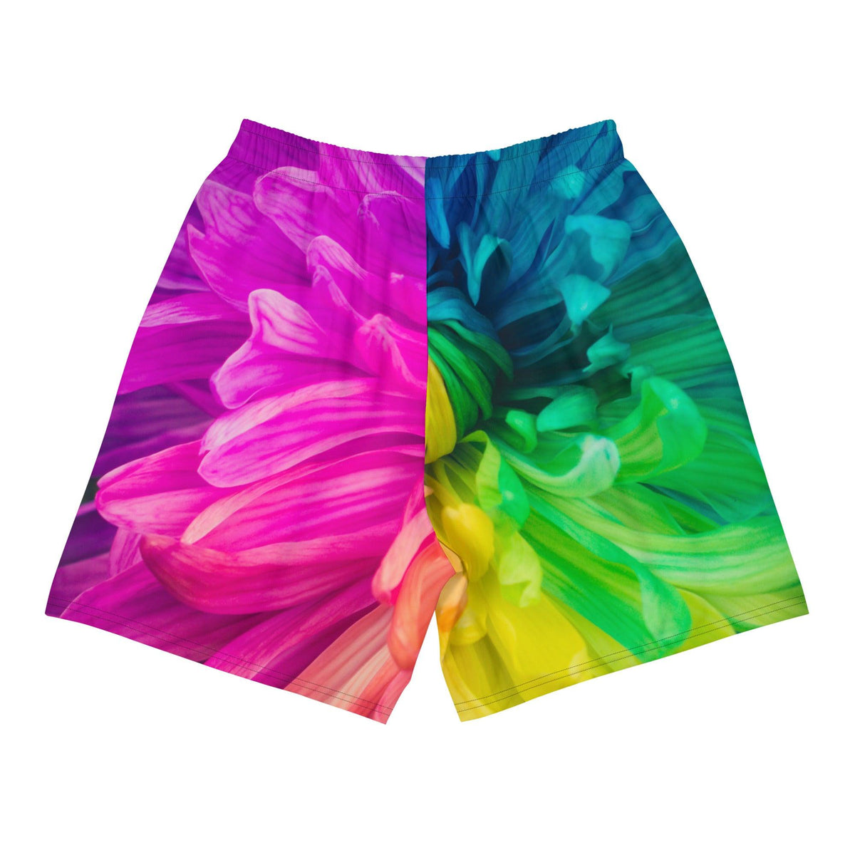 Men's Recycled Athletic Shorts- Rainbow - VYBRATIONAL KREATORS®