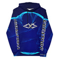 LUXE BLUE WAVE HOODIE