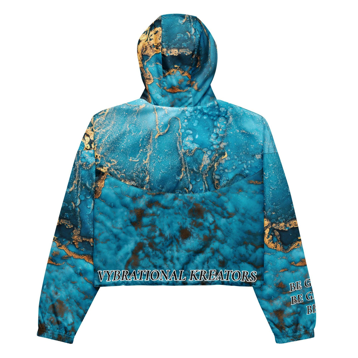 Women’s Premium cropped windbreaker - VYBRATIONAL KREATORS®