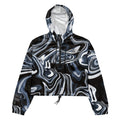 LUXE CHROMA WAVE CROPPED WINDBREAKER